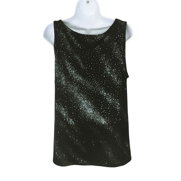 Laura Asymmetric Neckline Black Glittery Dots on the diagonal XL - Picture 6 of 8